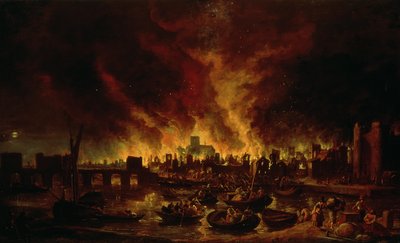 Le Grand Incendie de Londres en 1666 - Lieve Verschuier